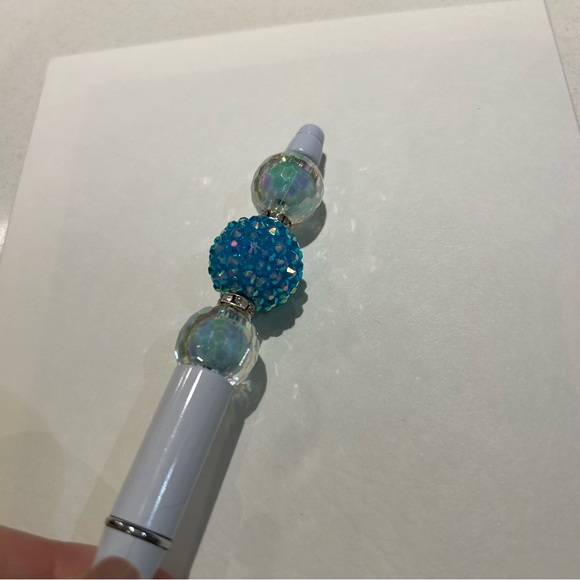 Handmade Small Legal Notepad Folio and Jeweled Pen Set - Picture 3 of 13